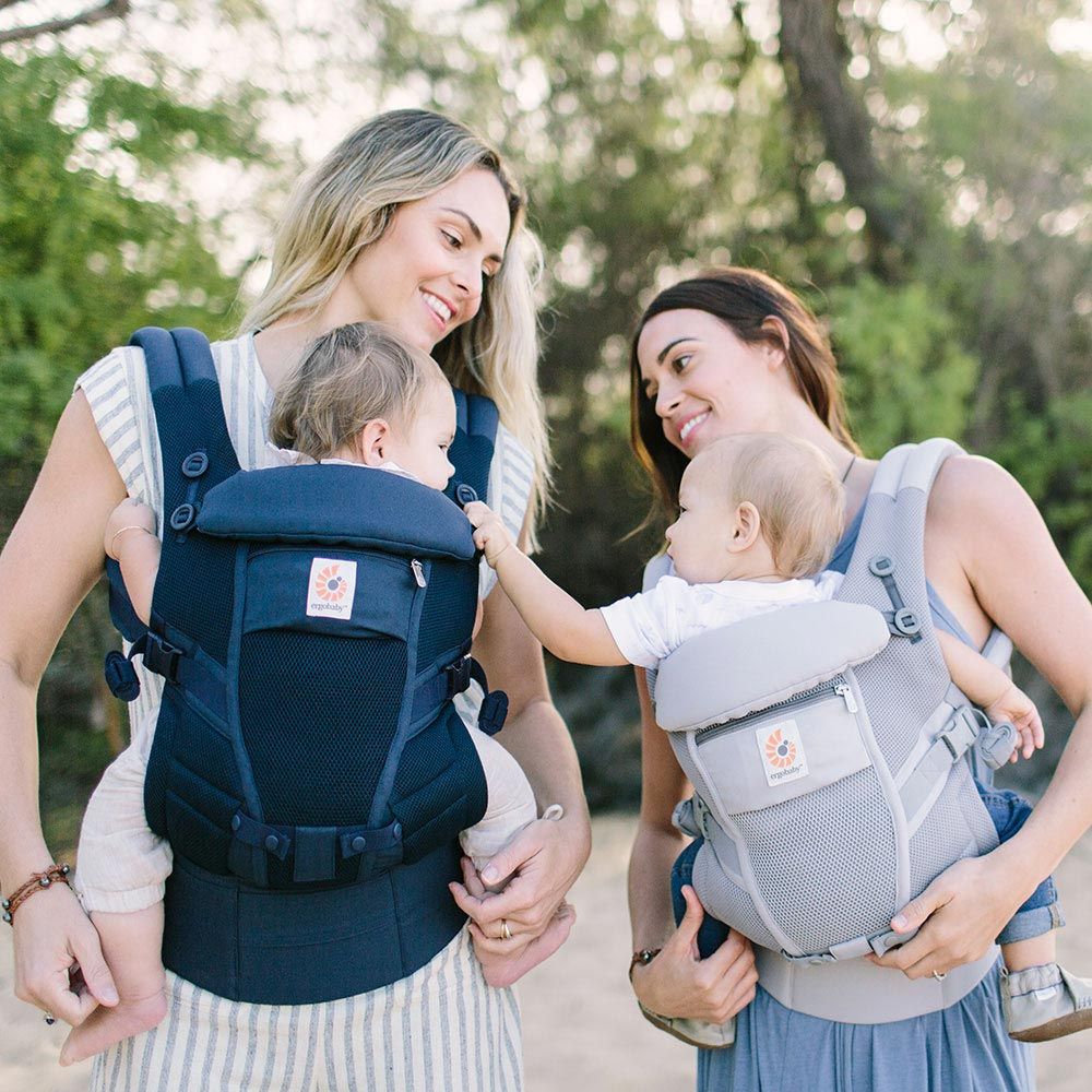 Marsupiu Ergobaby Adapt Cool Air Mesh, Deep Blue - imagine 2
