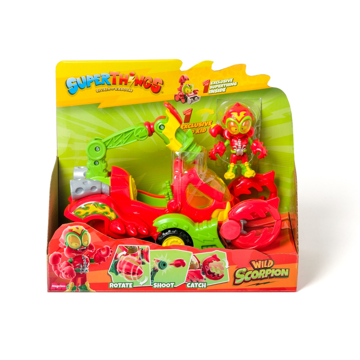 Set SuperThings Wild Scorpion cu vehicul și figurină