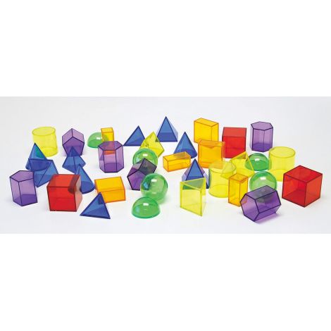 Tickit Set 36 Corpuri Geometrice Translucide - imagine 6
