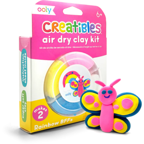 Ooly Plastilina Rainbow - 4 culori DIY uscare la aer