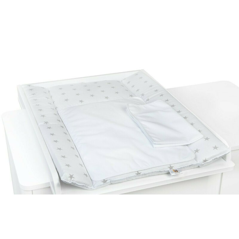 Saltea infasat YappyNordWhite cu 2 cearceafuri, Alb