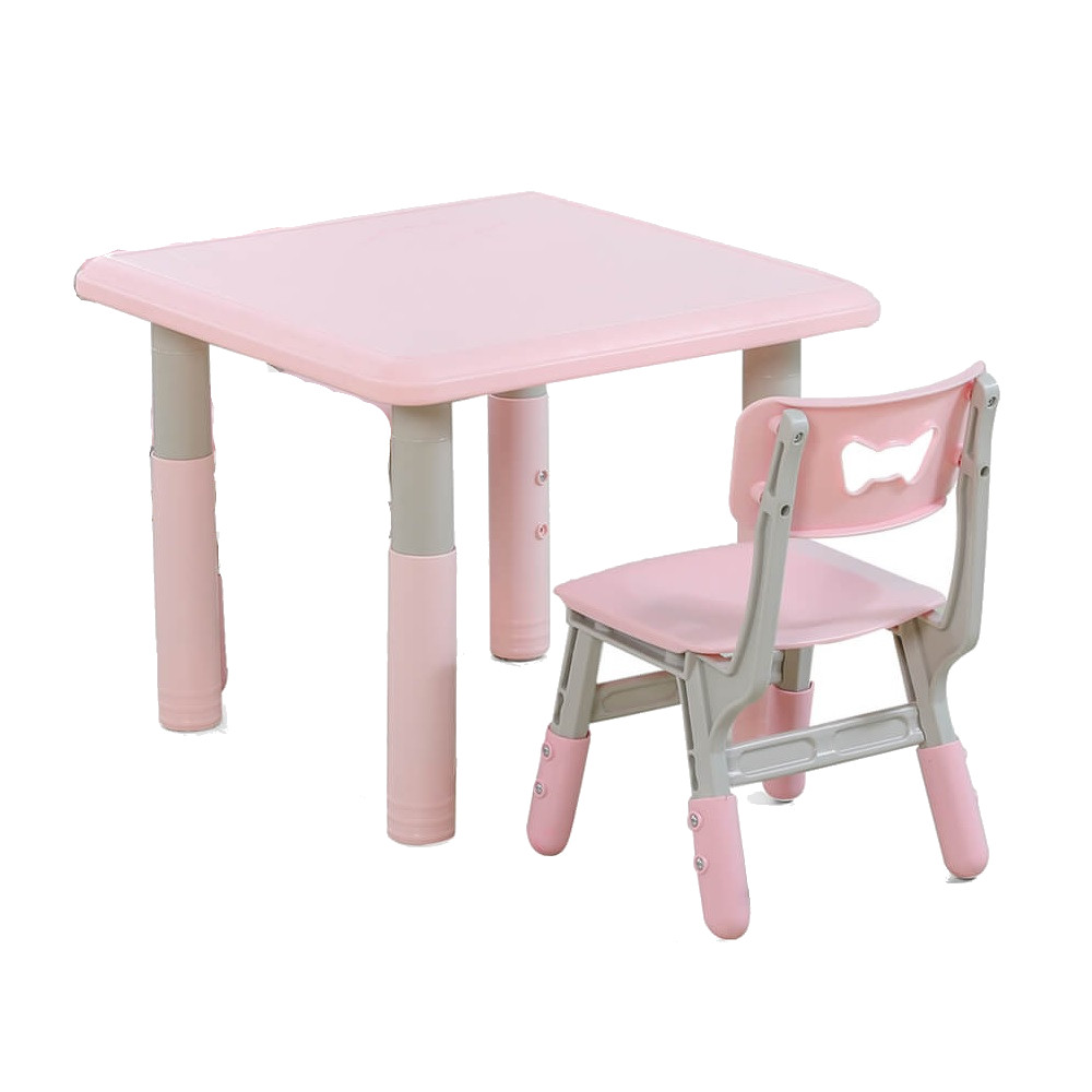 Set Masă+Scaun Reglabil Nichiduta Lift Pink - imagine 3