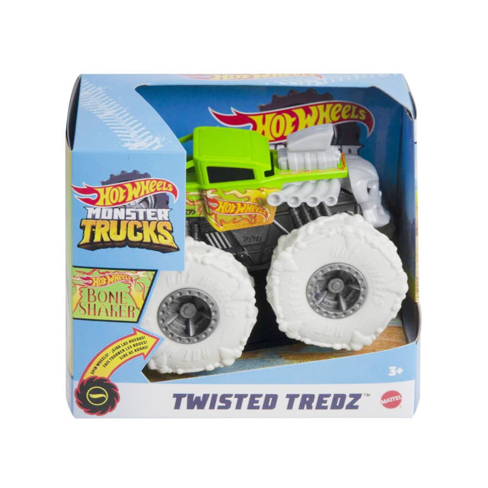 Hot Wheels Bone Shaker 1:43 Monster Truck Twisted Tredz