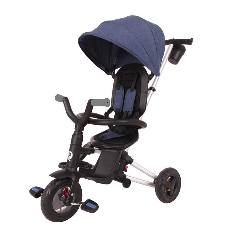 Tricicleta Qplay Nova Rubber, Albastră, Ultrapliabilă - imagine 9