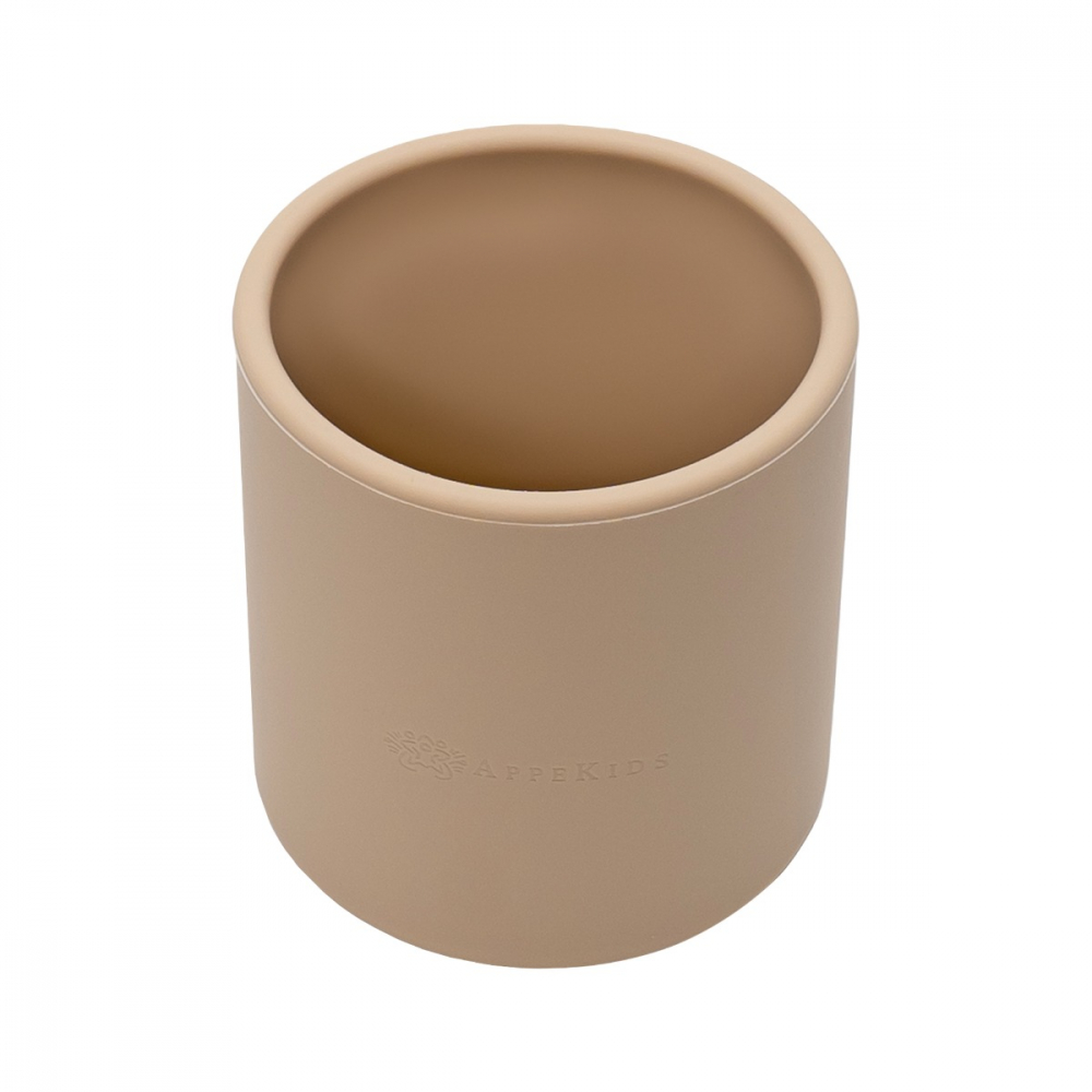 Pahar Silicon AppeKids Beige | Sigur și Durabil - imagine 2