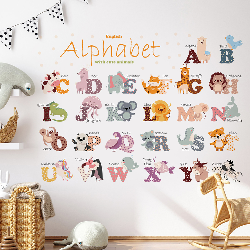 Sticker Alfabet Animale Sipo - Decorativ și Educativ - imagine 2
