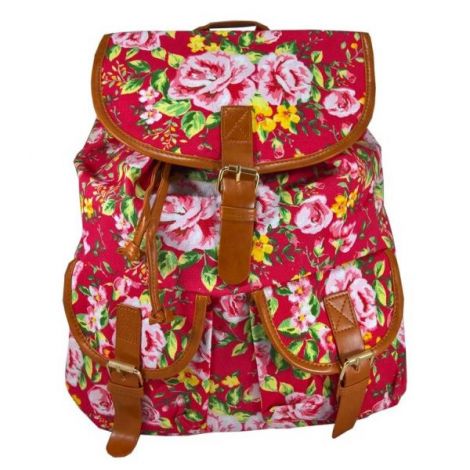 Rucsac Urban Roses LaRue, Roz Închis cu Piele Ecologică
