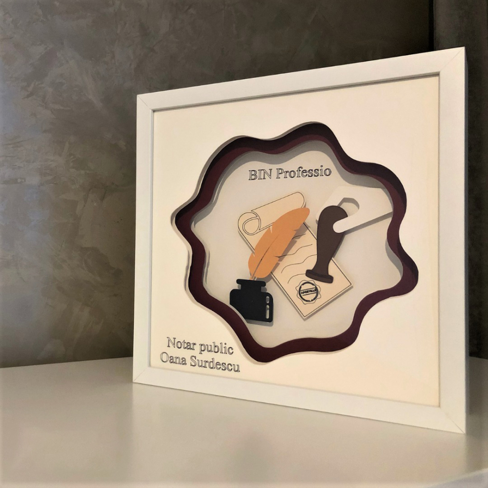 Tablou Luminos Logo 001 | Noorhandmadeatelier - imagine 5