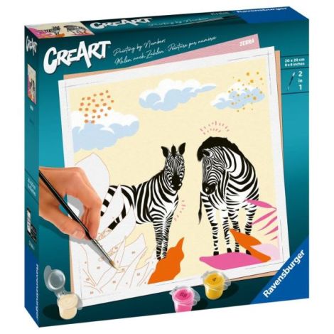 Ravensburger CreArt Zebră - Pictură Relaxantă - imagine 2