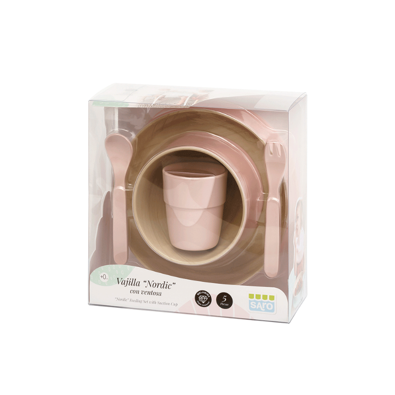 Set Masa Nordic Rose Saro Baby cu Ventuza