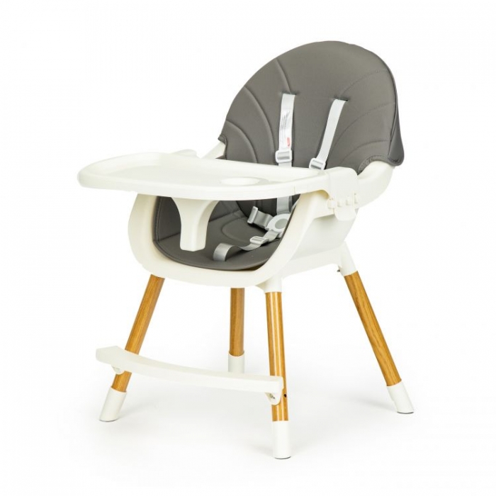 Scaun de masa 2 in 1 Ecotoys HA-004, Reglabil, Gri - imagine 3