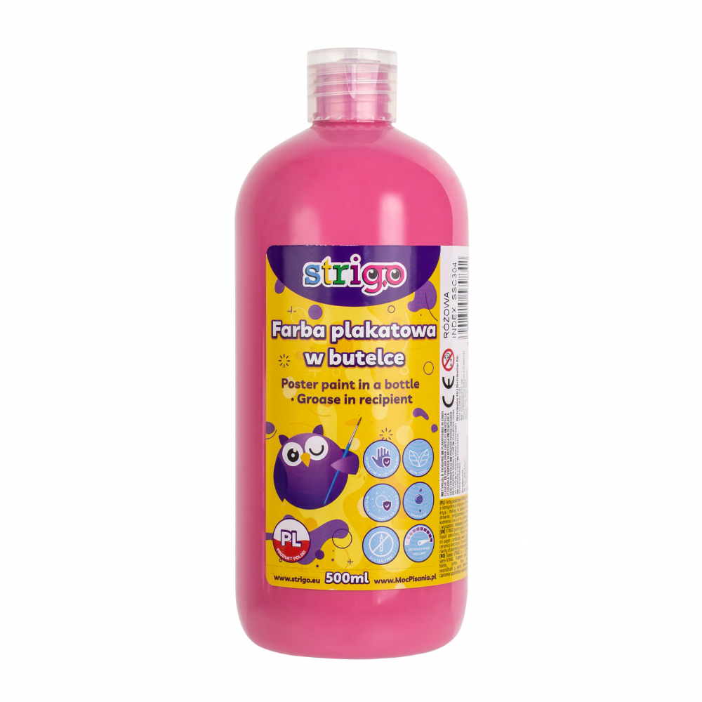 Guașă Strigo Roz 500 ml | Ideală Lucru Manual
