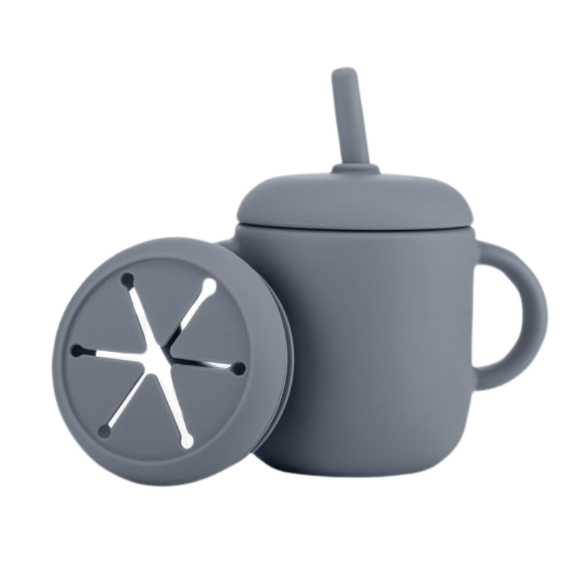 Cana 2-in-1 Reer Silicon Gri | Independență Copii - imagine 3
