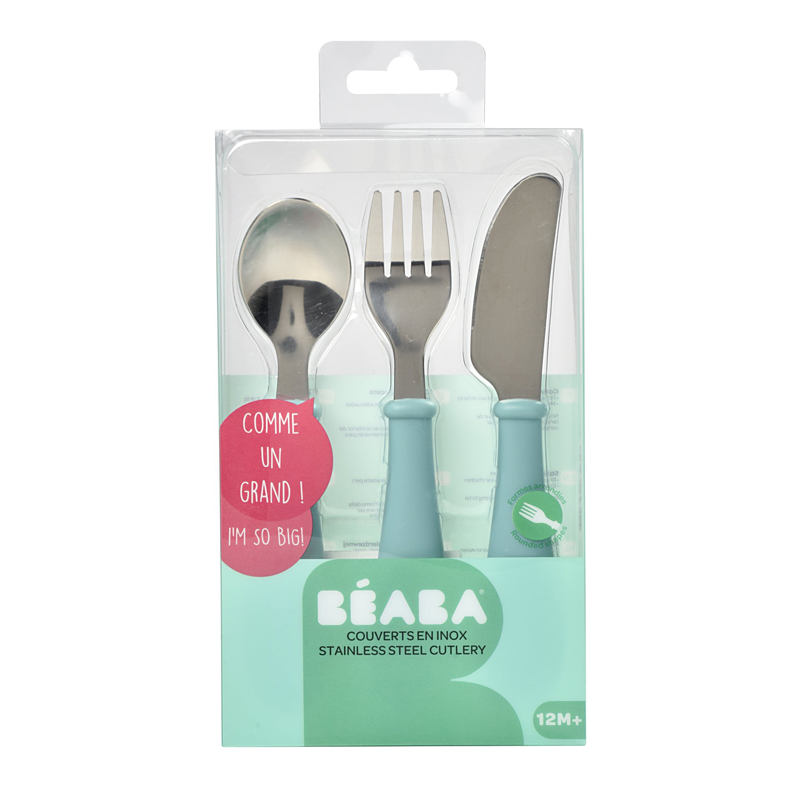 Set 3 Tacamuri Inox Beaba Airy Green - imagine 2