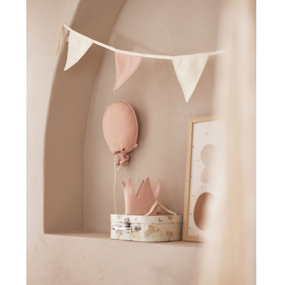 Ghirlanda Little Amy Roz-Crem - Decor Handmade Copii - imagine 3