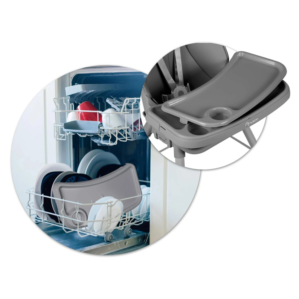 Scaun 3in1 Nukido Tilo Gri - Multifuncțional - imagine 6