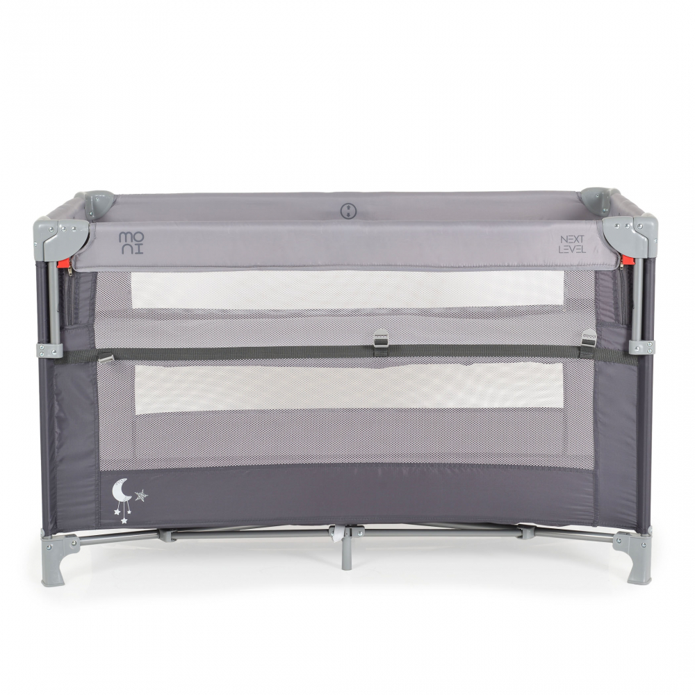 Patut Pliabil Moni Next Level Grey cu Saltea - imagine 9