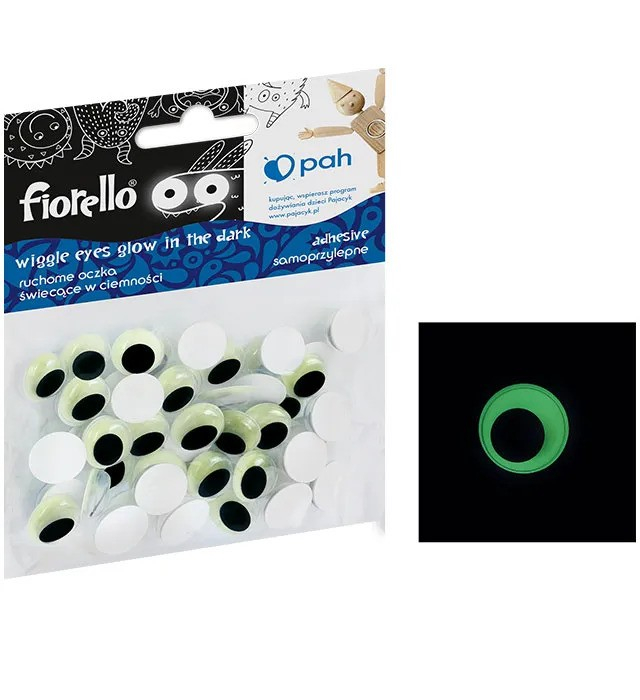 Ochisori Fosforescenti Fiorello, 12mm, Set 50 buc