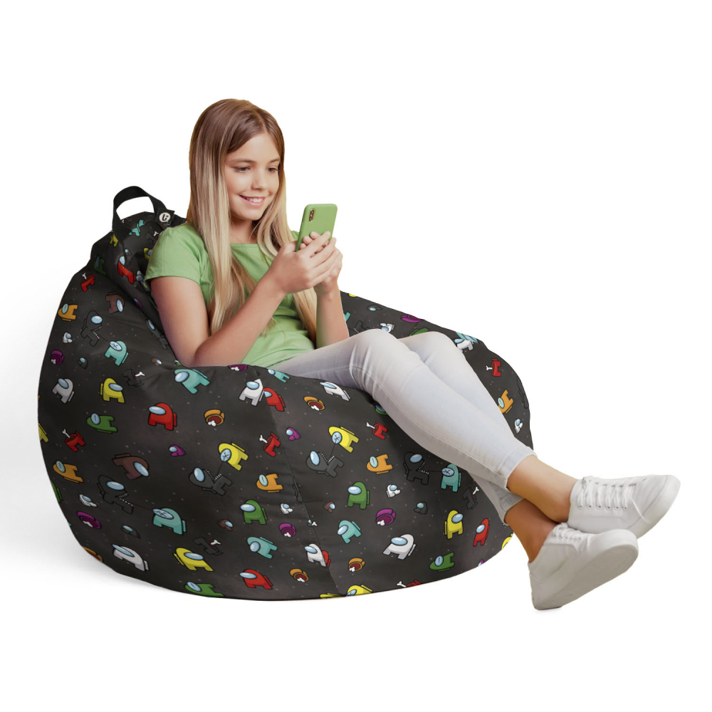 Husă Bean Bag Para L Updeco, Among Us Negru - imagine 4