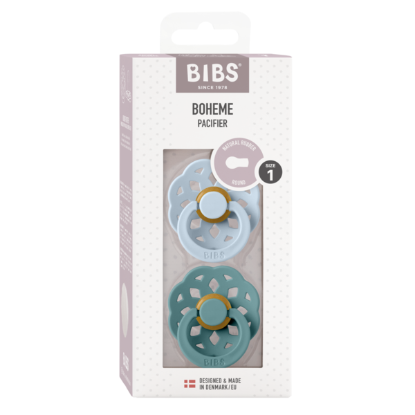 Set 2 Suzete Bibs Bohome, Latex, 0+ Luni