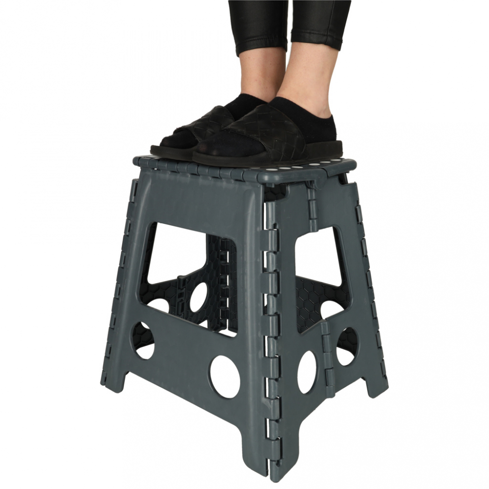 Scaunel Pliabil Ikonka 39 cm, Dark Grey - imagine 5