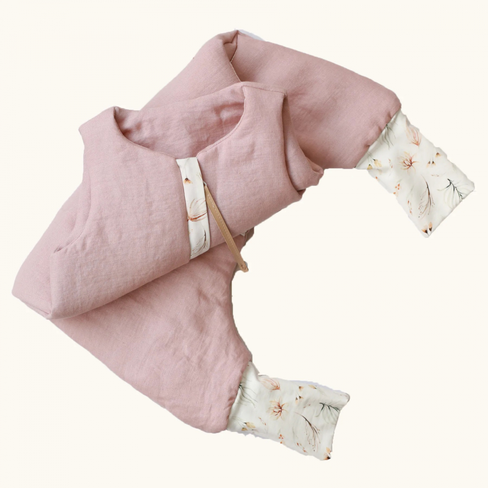 Sac de dormit Babyly roz pudra, 2-2.5 TOG - imagine 6