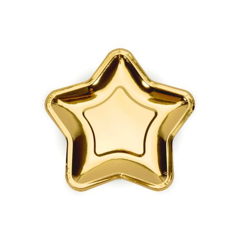 Farfurii Stea Aurii Party Deco - Eleganță la Petrecere