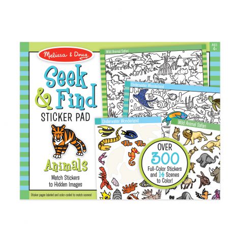 Melissa & Doug Bloc Colorat Animale și Abtibilduri - imagine 4