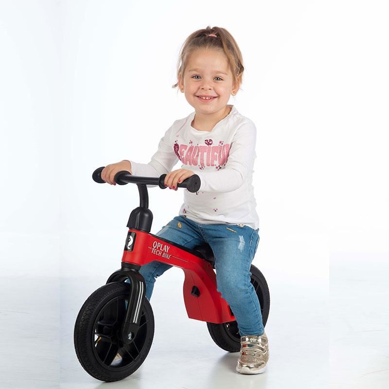 Bicicletă Echilibru Qplay Tech Roșu, 3+ - imagine 3