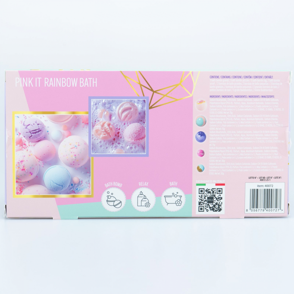 Set 5 Bombe Baie Curcubeu Pink It - Relaxare