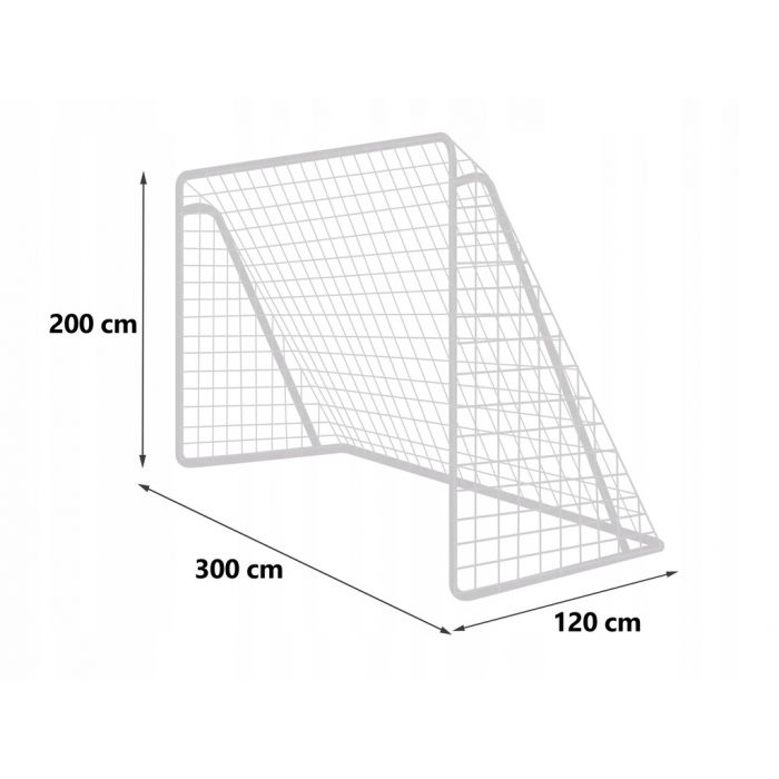 Poartă Fotbal Neo-Sport 3m, Cadru Otel - imagine 3