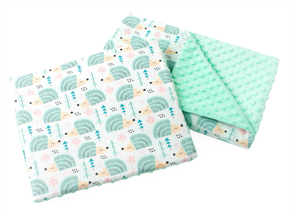 Set Minky Hedgehogs Medi Partners - Paturica pufoasă