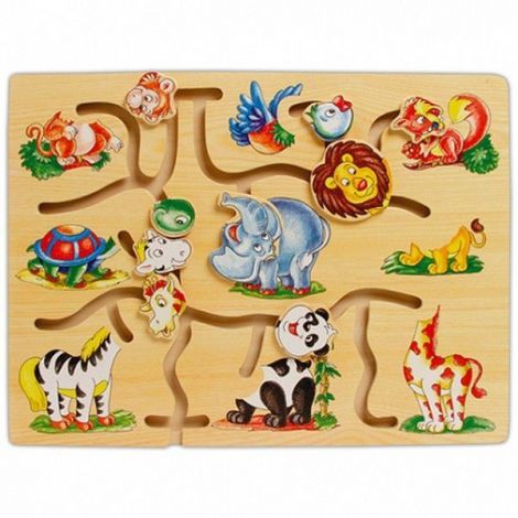 Joc Labirint Lemn Animale | Fakopancs
