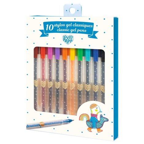 Set Roll-Gel Djeco 10 Culori | Instrumente Desen