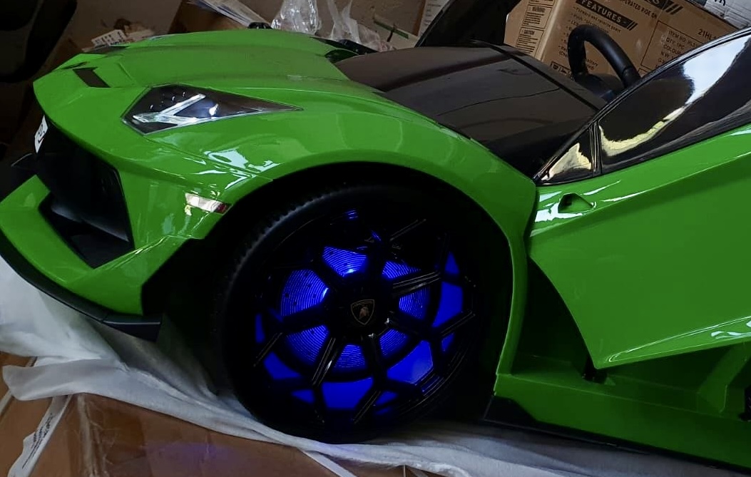 Mașinuță Lamborghini Aventador 12V 2 Locuri Verde - imagine 3