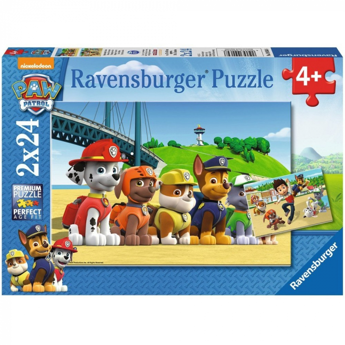 Puzzle Ravensburger Patrula Catelusilor 2x24
