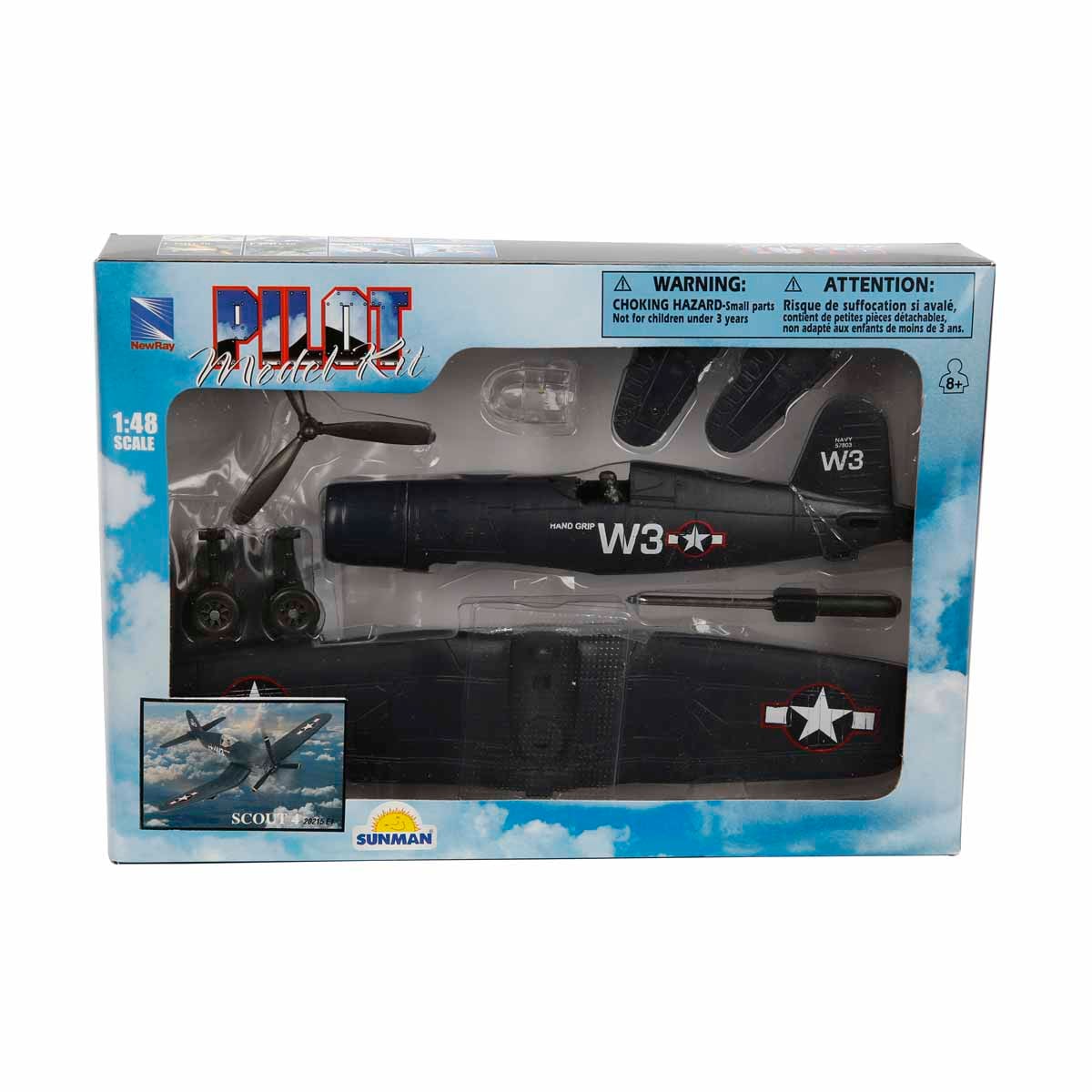 Avion de lupta Scout 4 New Ray 1:48 cu Pilot