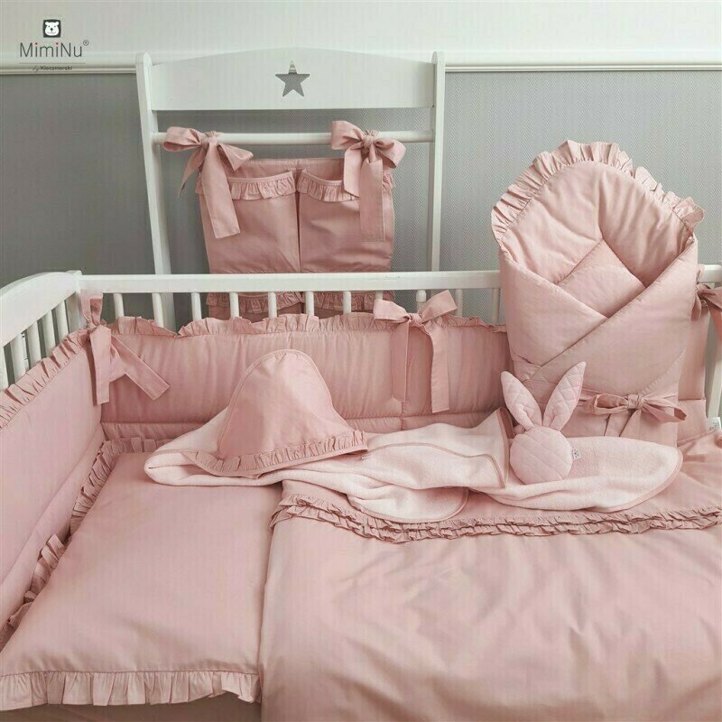 Set Lenjerie Patut MimiNu 6 Piese Royal Powder Pink - imagine 4