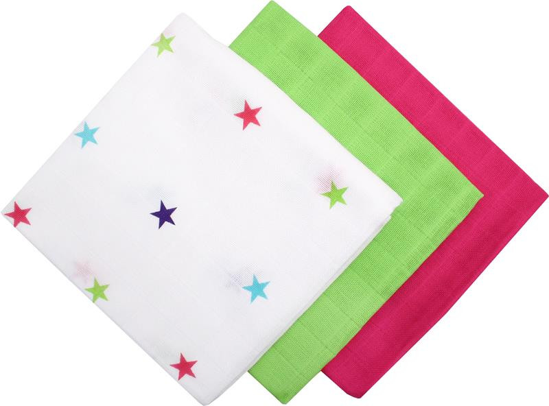 Scutece Muselina Hausmann 70x70cm, Set 3 Buc - imagine 7