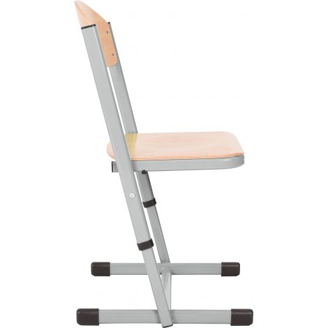 Scaun școlar Moje Bambino, Ajustabil, Argintiu - imagine 2