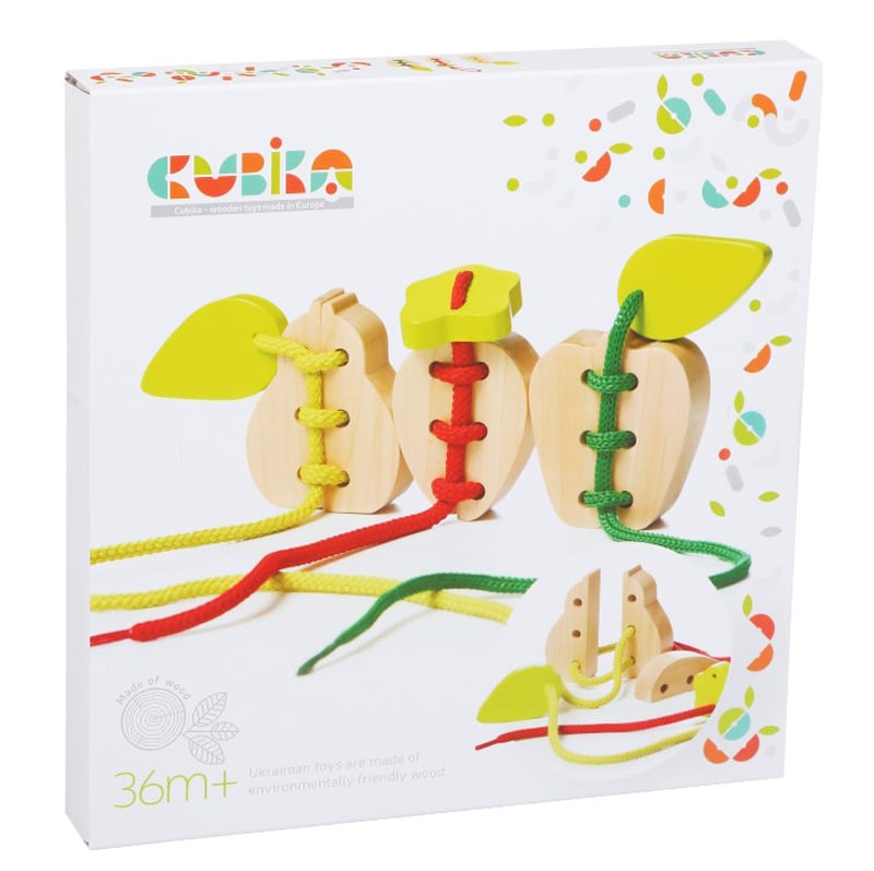 Joc din lemn Cubika Fructe | Dezvoltare Creativă