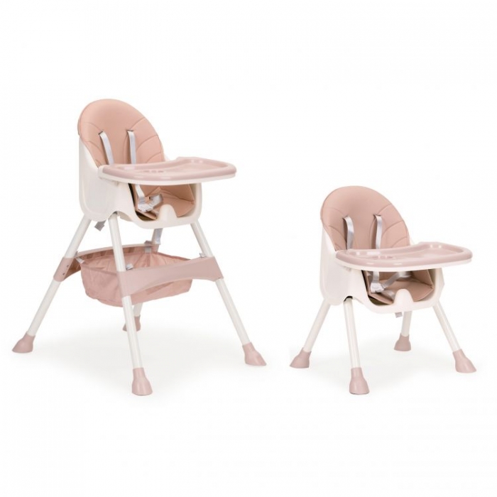 Scaun de masa 2 in 1 Ecotoys Roz - imagine 4