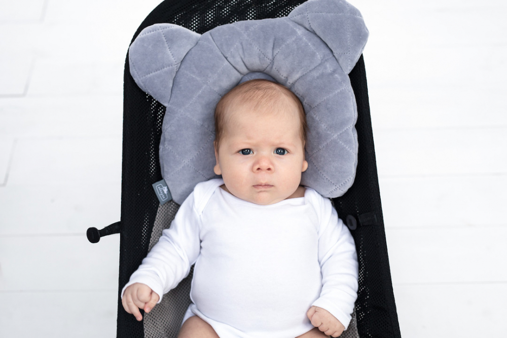 Pernă Anti-Plagiocefalie Royal Baby Gri | Nor Pufos - imagine 4