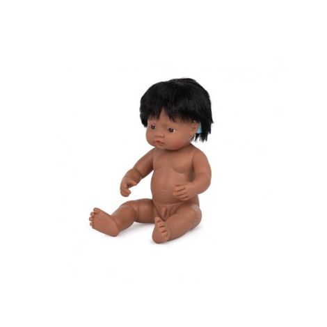 Papușă Educativă Miniland 38cm cu Aparat Auditiv