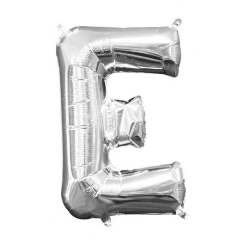 Balon Folie Mini Litera E Amscan Argintiu