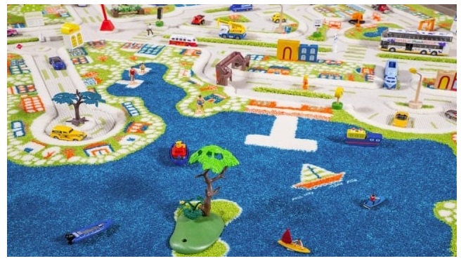 Covor 3D Mini City Ivi - Creativitate și Joc Interactiv