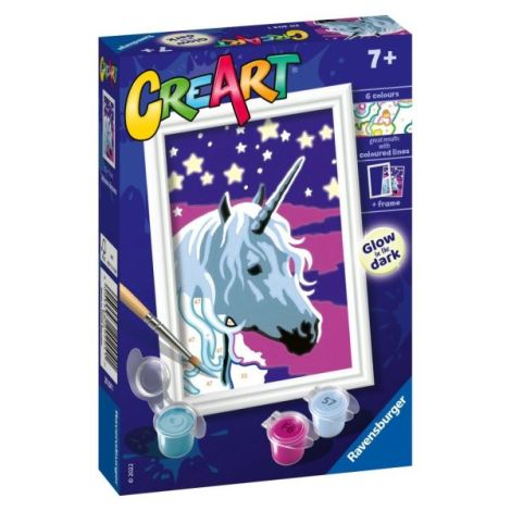 Ravensburger CreArt Unicorn Strălucitor - Pictură - imagine 2