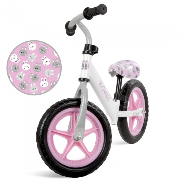 Bicicleta Kidwell Rebel White Bunny 12 inch, 2.64 kg