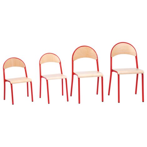 Scaun Grădiniță Moje Bambino Ergonomic Roșu - imagine 2