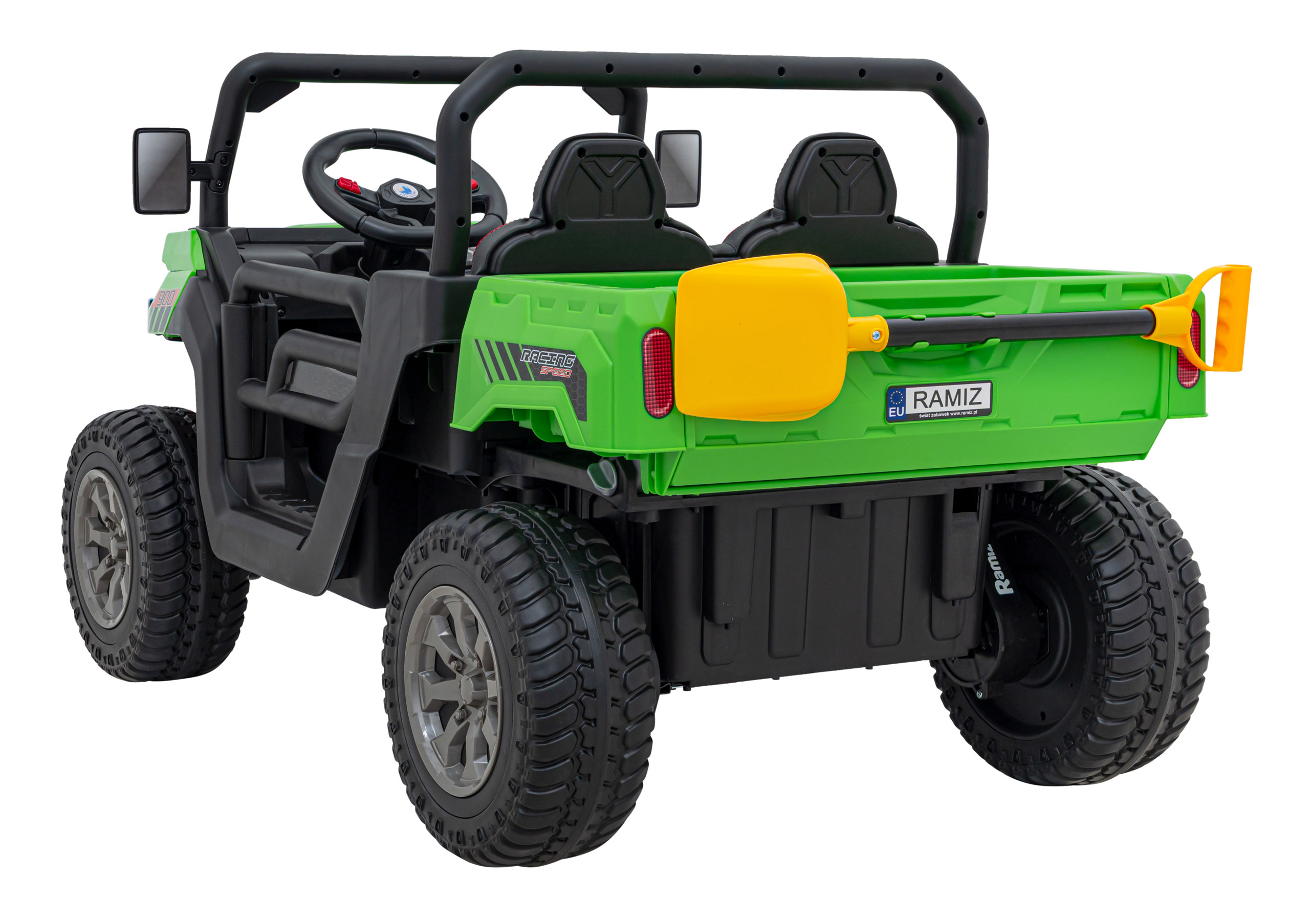 Masinuta Electrica Pick Up 4x4 Verde Autokids - imagine 8